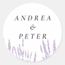 Lavender Wedding Stickers