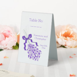 Lavender Wedding Tischaufsteller