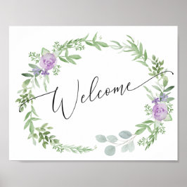 Lavender Welcome Sign - Hochzeit oder Dusche Poster