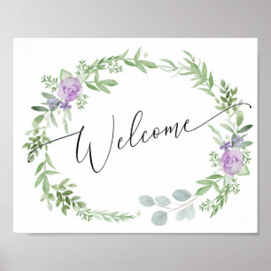 Lavender Welcome Sign - Hochzeit oder Dusche Poster