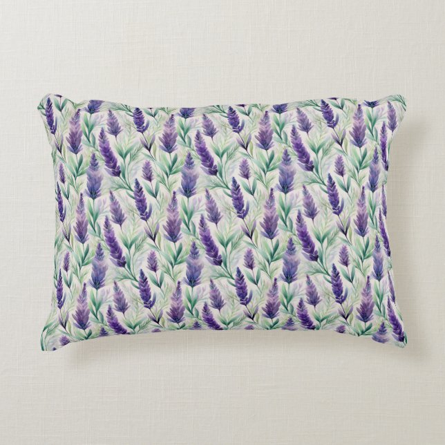 Lavender Whispers Dekokissen (Vorderseite)
