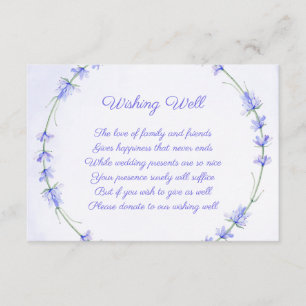 Lavender Wreath Hochzeitskarten Begleitkarte