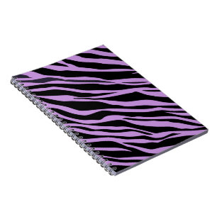 Lavender Zebra Striped Notizblock