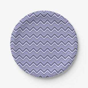 Lavender Zig Zags Pappteller