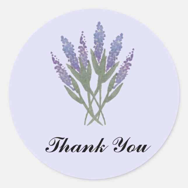 Lavenderaufkleber Runder Aufkleber (Vorderseite)