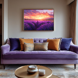 Lavenderfeld in der Provence Leinwanddruck