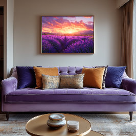 Lavenderfeld in der Provence Leinwanddruck