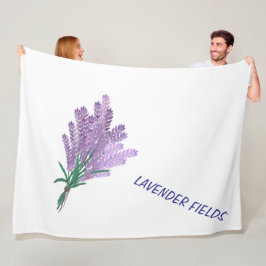 LAVENDERFELDER FLEECEDECKE