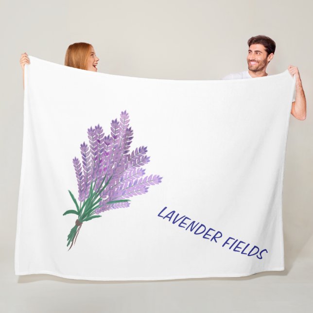LAVENDERFELDER FLEECEDECKE (Beispiel)