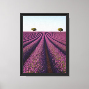 Lavenderfeldsymmetrie Leinwanddruck