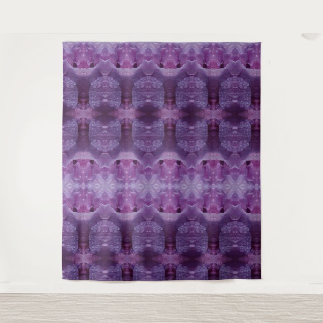 Lavenders Ikat 7 Wandteppich (Vorderseite)