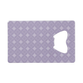 Lavendershippo-Muster Geldbeutel Flaschenöffner