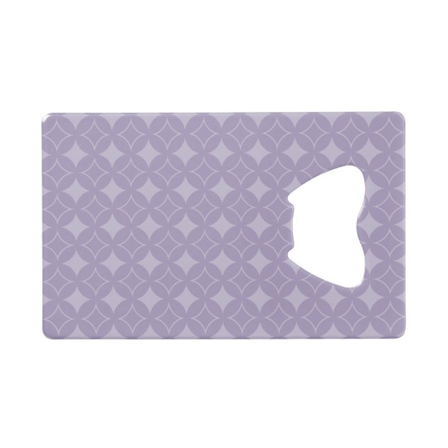 Lavendershippo-Muster Geldbeutel Flaschenöffner (Vorderseite (Horizontal))