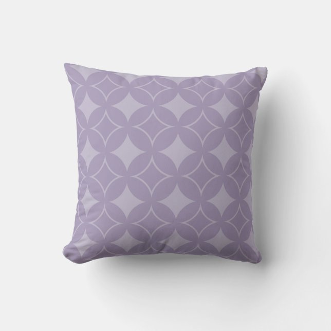 Lavendershippo-Muster Kissen (Vorderseite)