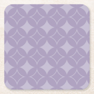 Lavendershippo-Muster Rechteckiger Pappuntersetzer