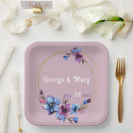 Lavendra Circle Wedding Pappteller
