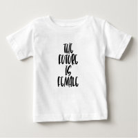 L'avenir est le t-shirt pour bébé féminin