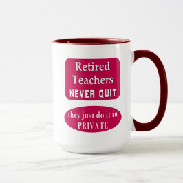 L'avenir unique du professeur retraité ! - Tasse