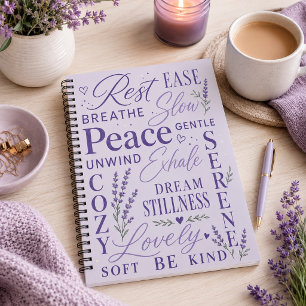 Lavent Inspirations-Typografie Notizblock