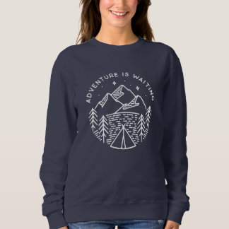 L'aventure attend le sweatshirt raglan des femmes