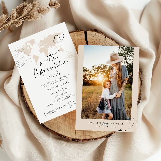 L'aventure de voyage de la carte du monde commence (Créateur téléchargé)