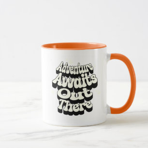 L'aventure vous attend – Mug citation de voyage