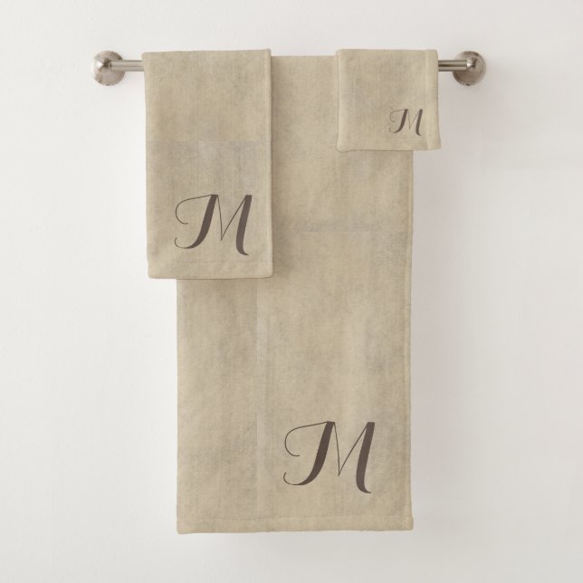 Laver de chaux beige luxueux Monogramme (En situation)