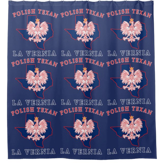 LaVernia Polnisch Texan Duschvorhang (Vorderseite)