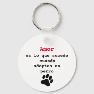 Lavero adoptar un perro schlüsselanhänger