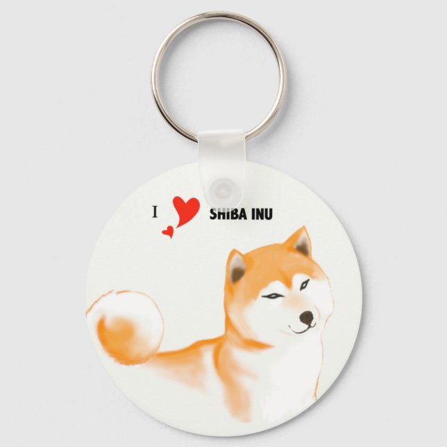 Lavero Shiba inu Schlüsselanhänger (Vorderseite)