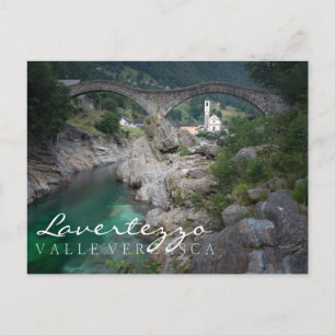 Lavertezzo-Brücke im Valle Verzasca, Schweiz Postkarte