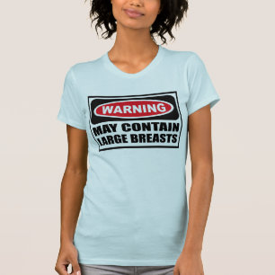 L'avertissement PEUT CONTENIR le T-shirt des
