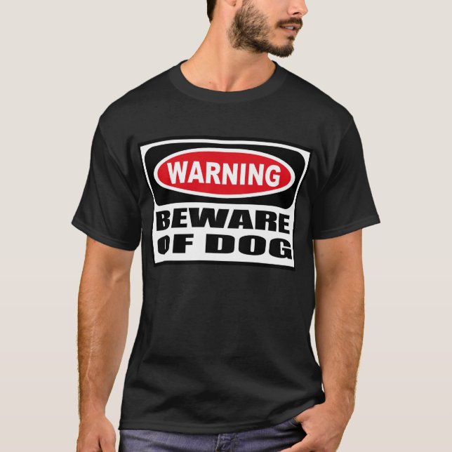 L'avertissement PRENNENT GARDE du T-shirt foncé (Devant)