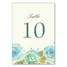 Lavish Florals Tischnummer Cards