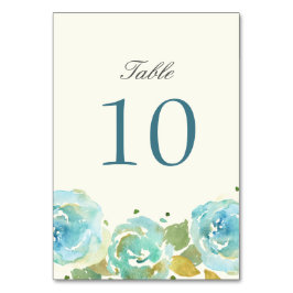 Lavish Florals Tischnummer Cards