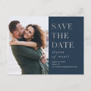 Lavish Glow EDITABLE FARBE Save the Date Postkarte