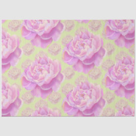 Lavish Peony auf hellgrün Seidenpapier
