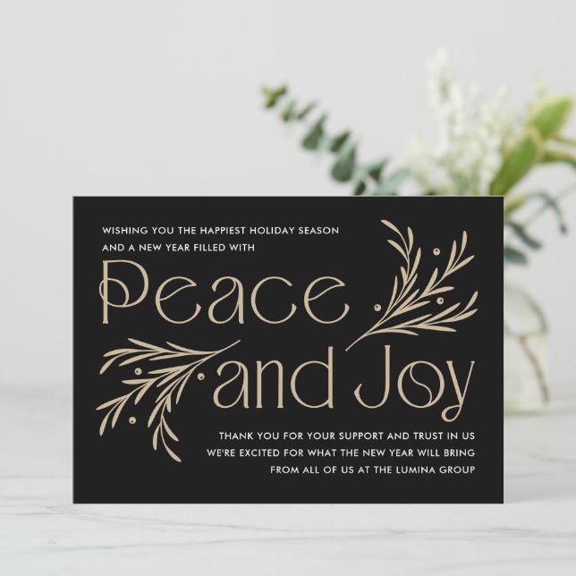 Lavish Soirée Editable Color Holiday Card Einladung (Stehend Vorderseite)