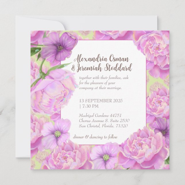 Lavish Wedding Einladung (Vorderseite)