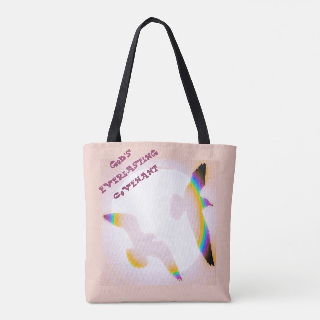 LavishishiOn Rainbow Birds Sun Sky Tasche (Rückseite)