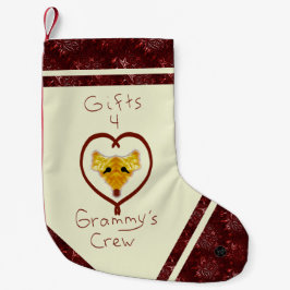 LavishlyOn Rentier-Geschenke für Grammys Crew Kleiner Weihnachtsstrumpf
