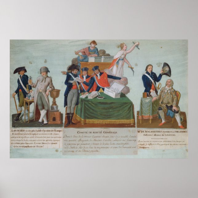 Lavoisier, Comite de Surete Generale Poster (Vorne)
