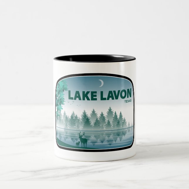 Lavon Texas Deer Zweifarbige Tasse (Mittel)