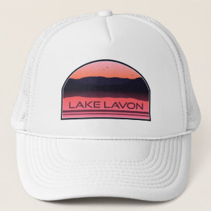 Lavon Texas Red Sunrise Lake Truckerkappe