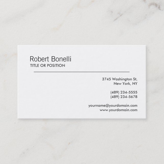Law Automotive Bakery Music DJ Etc. Business Card Visitenkarte (Vorderseite)