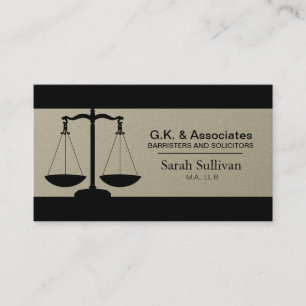 Law Business Card - Einfache Rechtsanwältin Visitenkarte