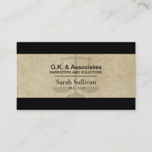 Law Business Card - Simple Texter Anwalt Visitenkarte