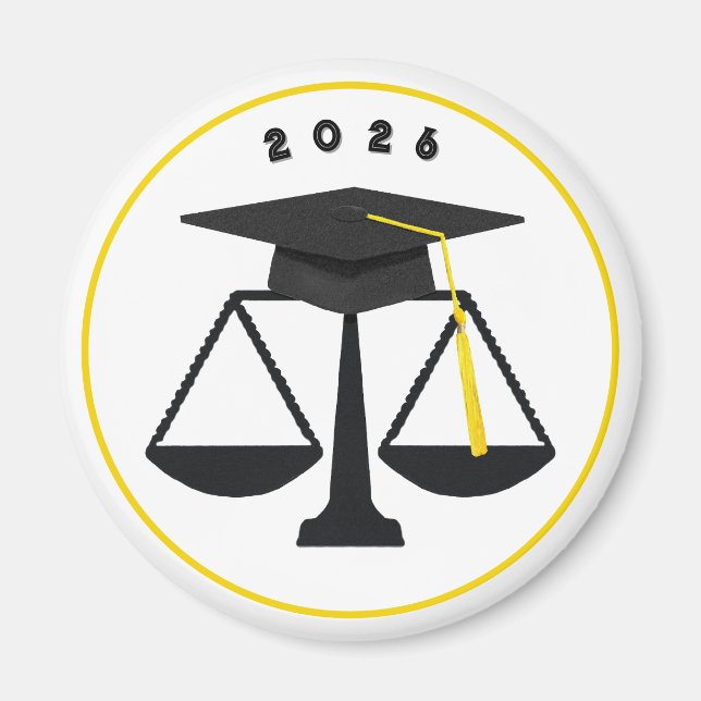 Law School Graduation Lawyer Magnet (Vorne)