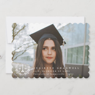 Law School White Overlay 2 Foto Abschluss Ankündigung