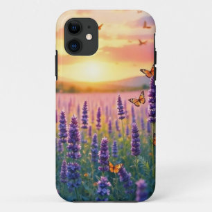 Lawander und Schmetterlinge in der Dämmerung Case-Mate iPhone Hülle